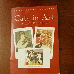 SPECIAL 2/$25 Cats in Art Sticker Book - Red